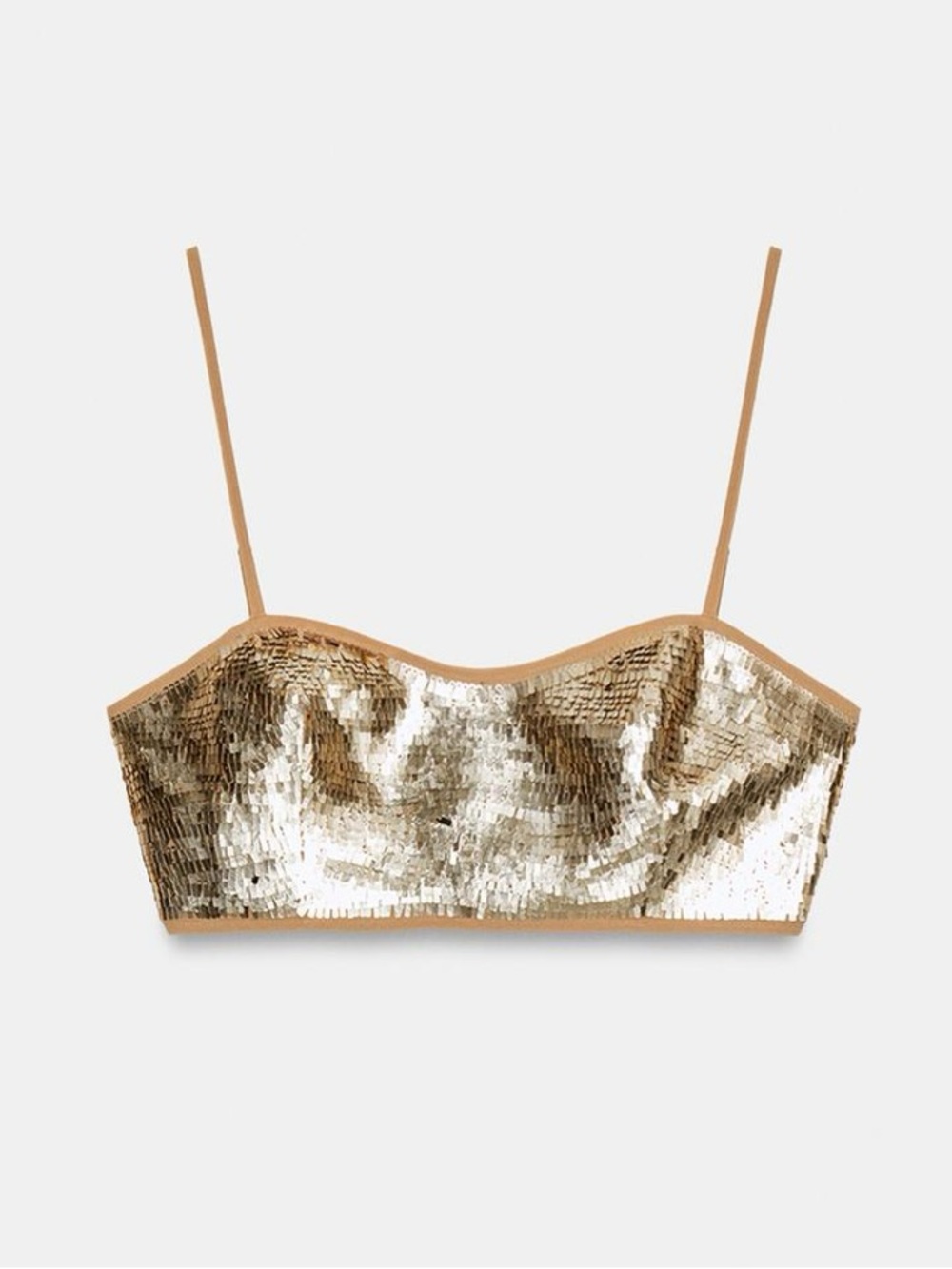ZARA SEQUIN CROP TOP